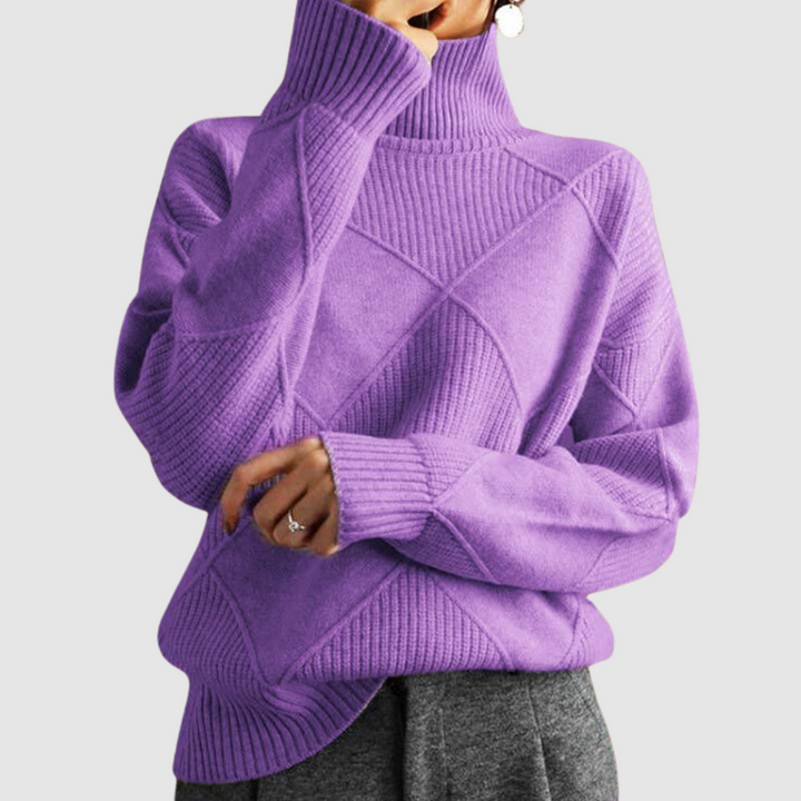 Ester | Strukturierter Rollkragenpullover