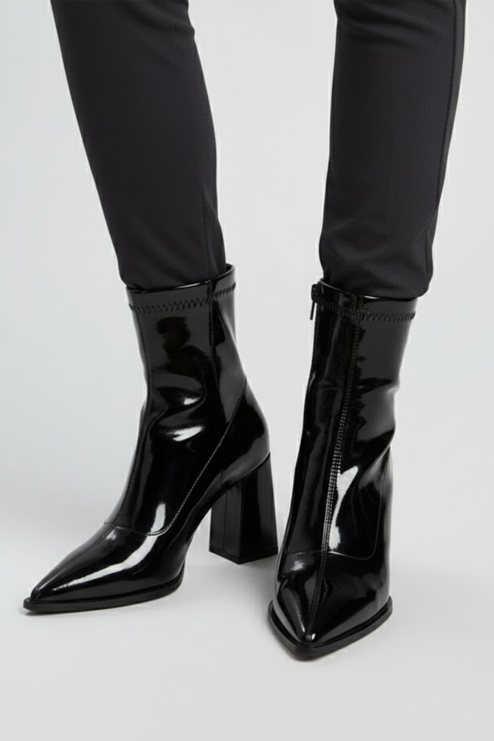 Bianca | Ankle Boots mit niedrigem Blockabsatz