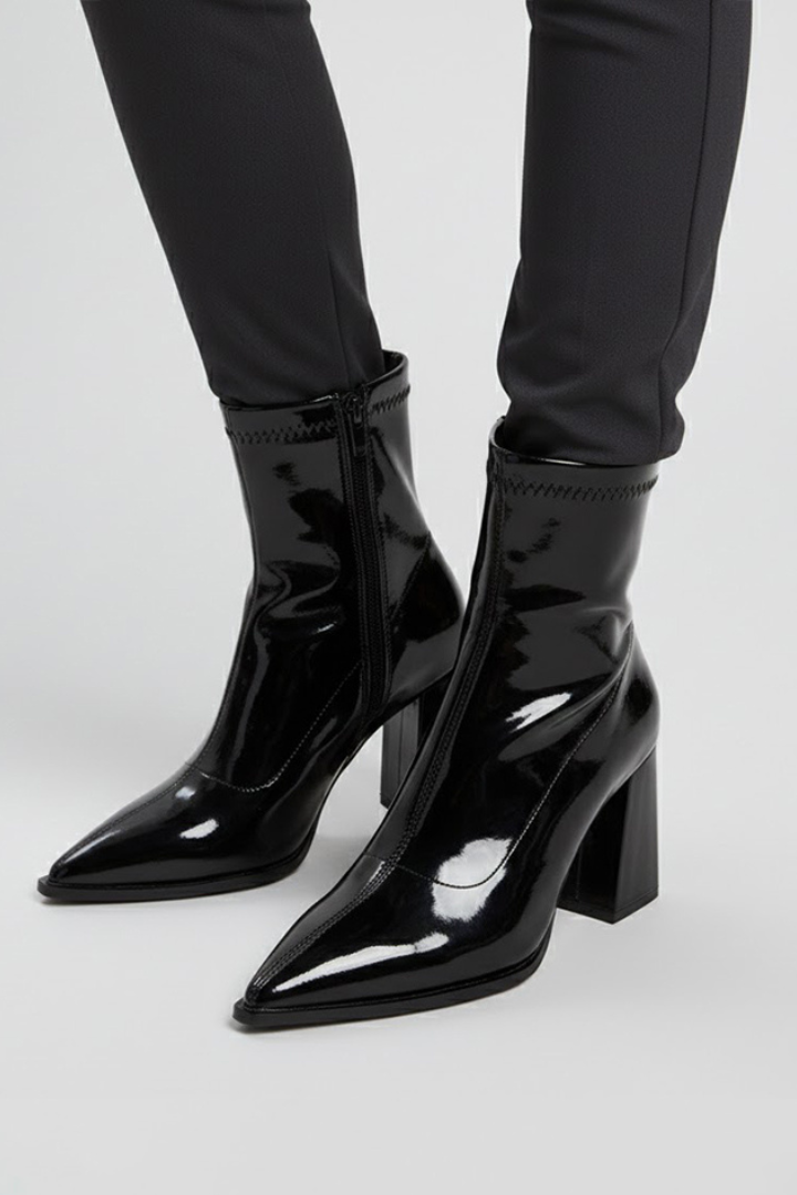 Bianca | Ankle Boots mit niedrigem Blockabsatz