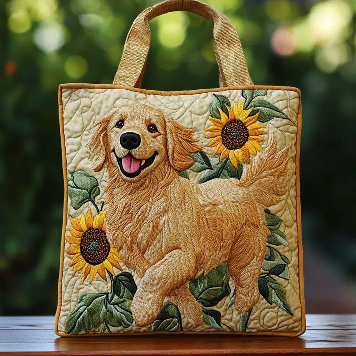 Golden Retriever | Gesteppte Shopper-Tasche