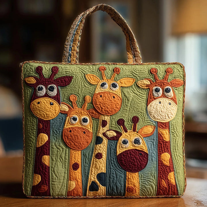 Giraffe | Gesteppte Shopper-Tasche