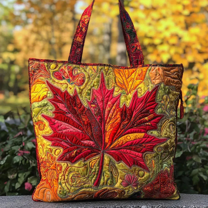 Roter Ahorn | Gesteppte Shopper-Tasche