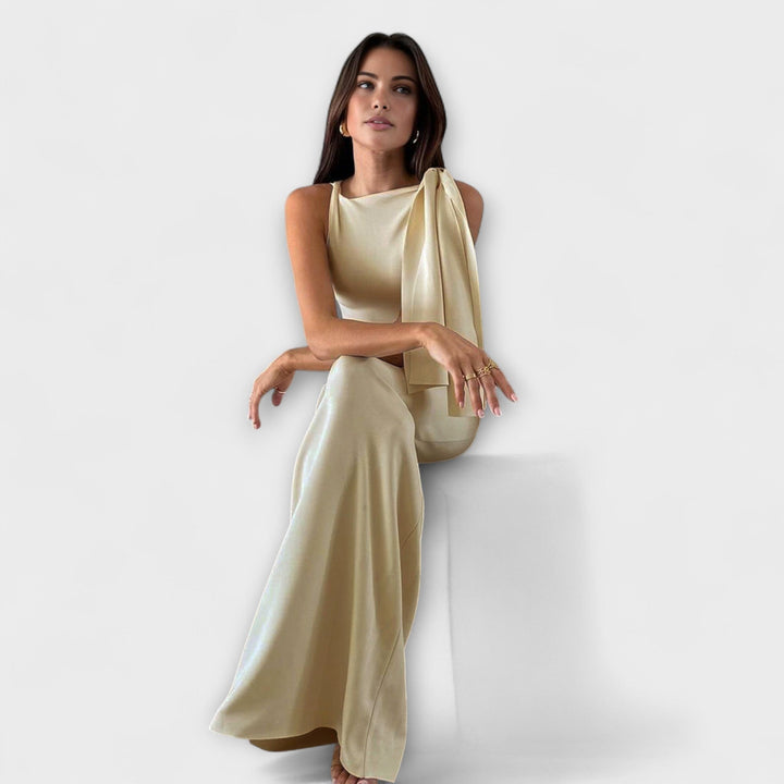 Chloé | Maxikleid mit Knotendetail