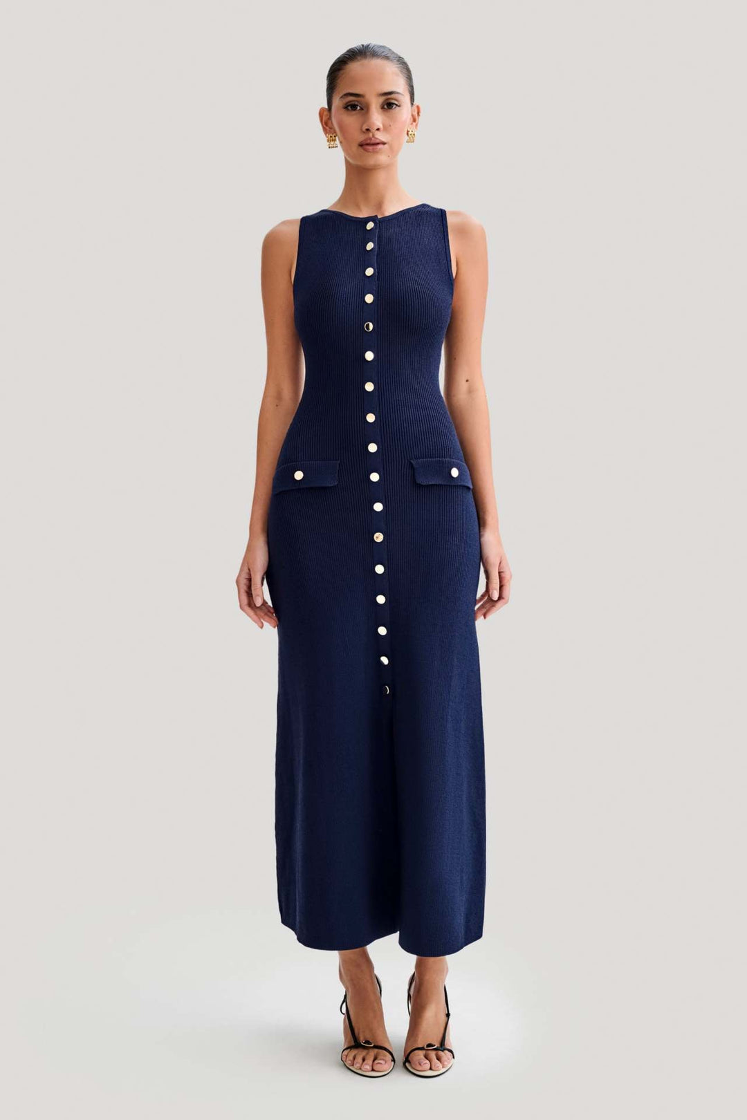 Gabriela | Elegantes ärmelloses Strickkleid