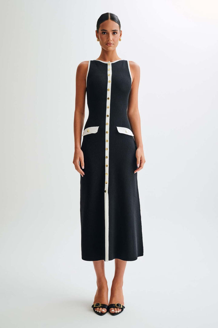 Gabriela | Elegantes ärmelloses Strickkleid