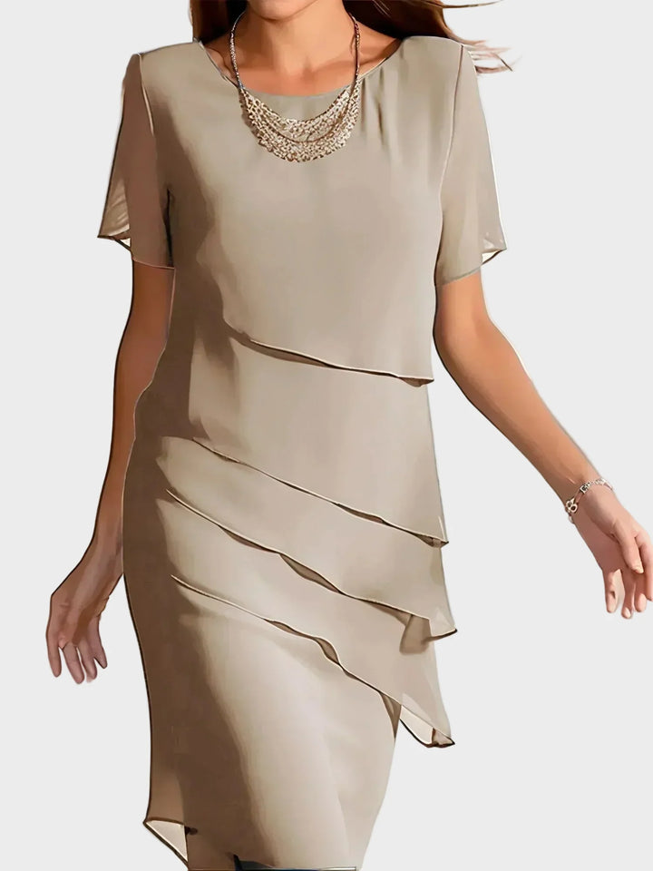 Janet | Kleid mit zarter Lagenoptik