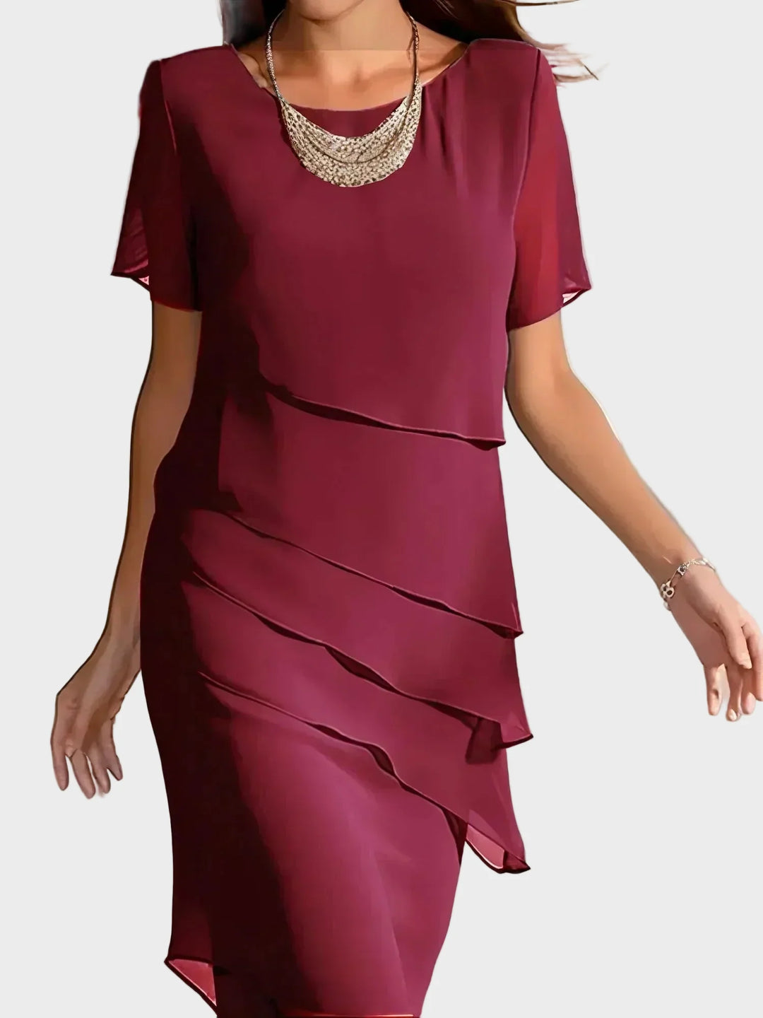 Janet | Kleid mit zarter Lagenoptik