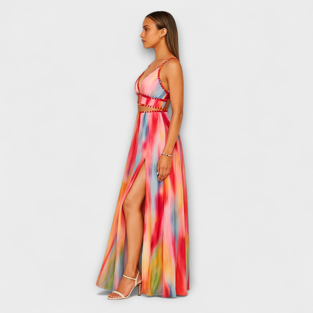 Freya - Gemaltes Maxikleid
