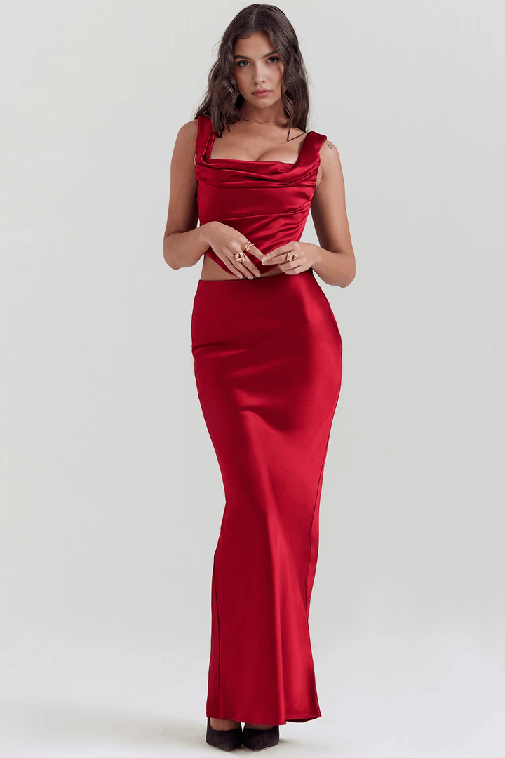 Christina | Elegantes Kleid mit Beinschlitz