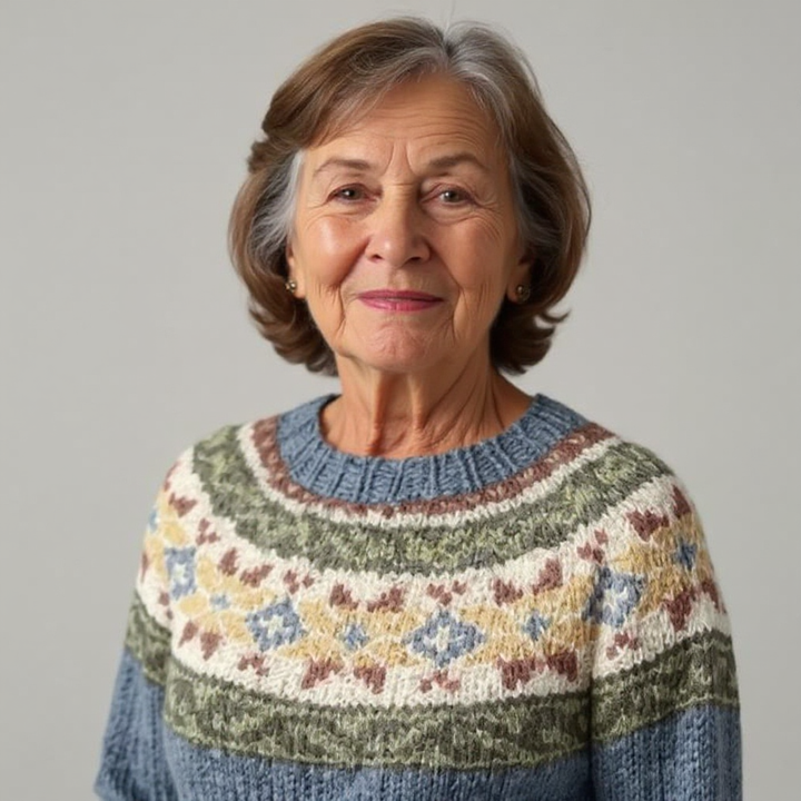 Grażyna - Vintage-Wollpullover