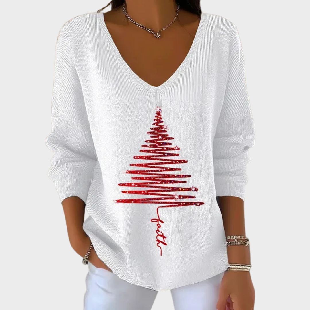 Nancy | Eleganter Weihnachtspullover