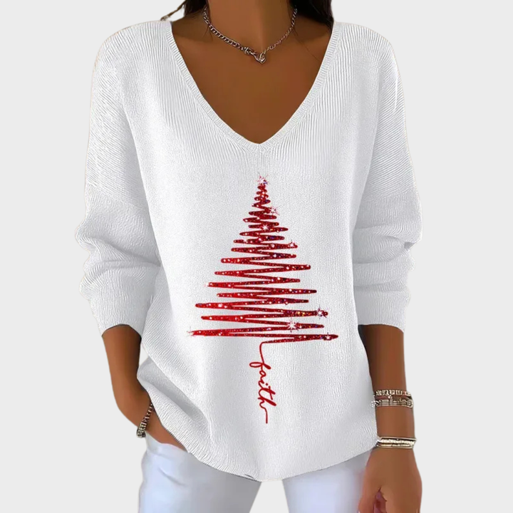Nancy | Eleganter Weihnachtspullover