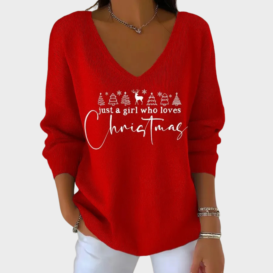 Nancy | Eleganter Weihnachtspullover