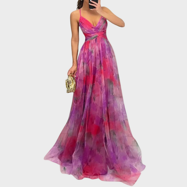 Jasmina | Chiffonkleid mit verstellbaren Trägern