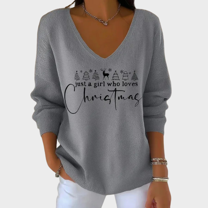 Nancy | Eleganter Weihnachtspullover