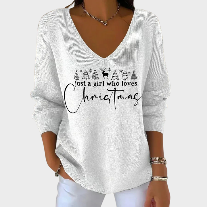 Nancy | Eleganter Weihnachtspullover