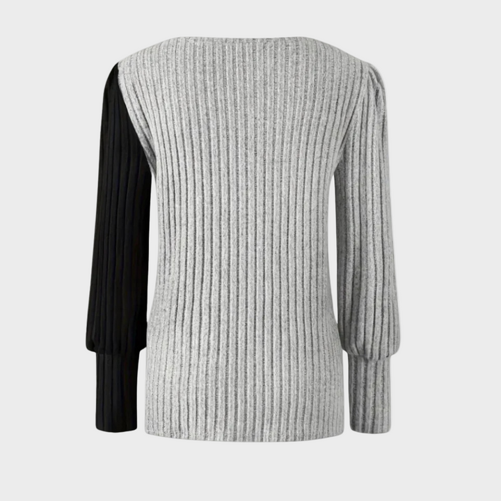 Kaia | Eleganter Strickpullover mit Knöpfen