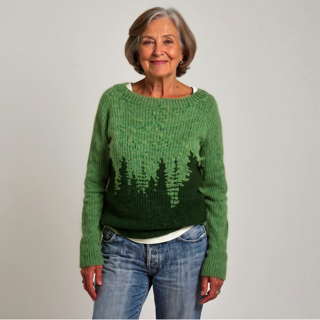 Klaudia - Vintage Handgestrickter Pullover