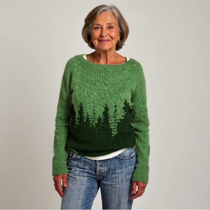 Klaudia - Vintage Handgestrickter Pullover