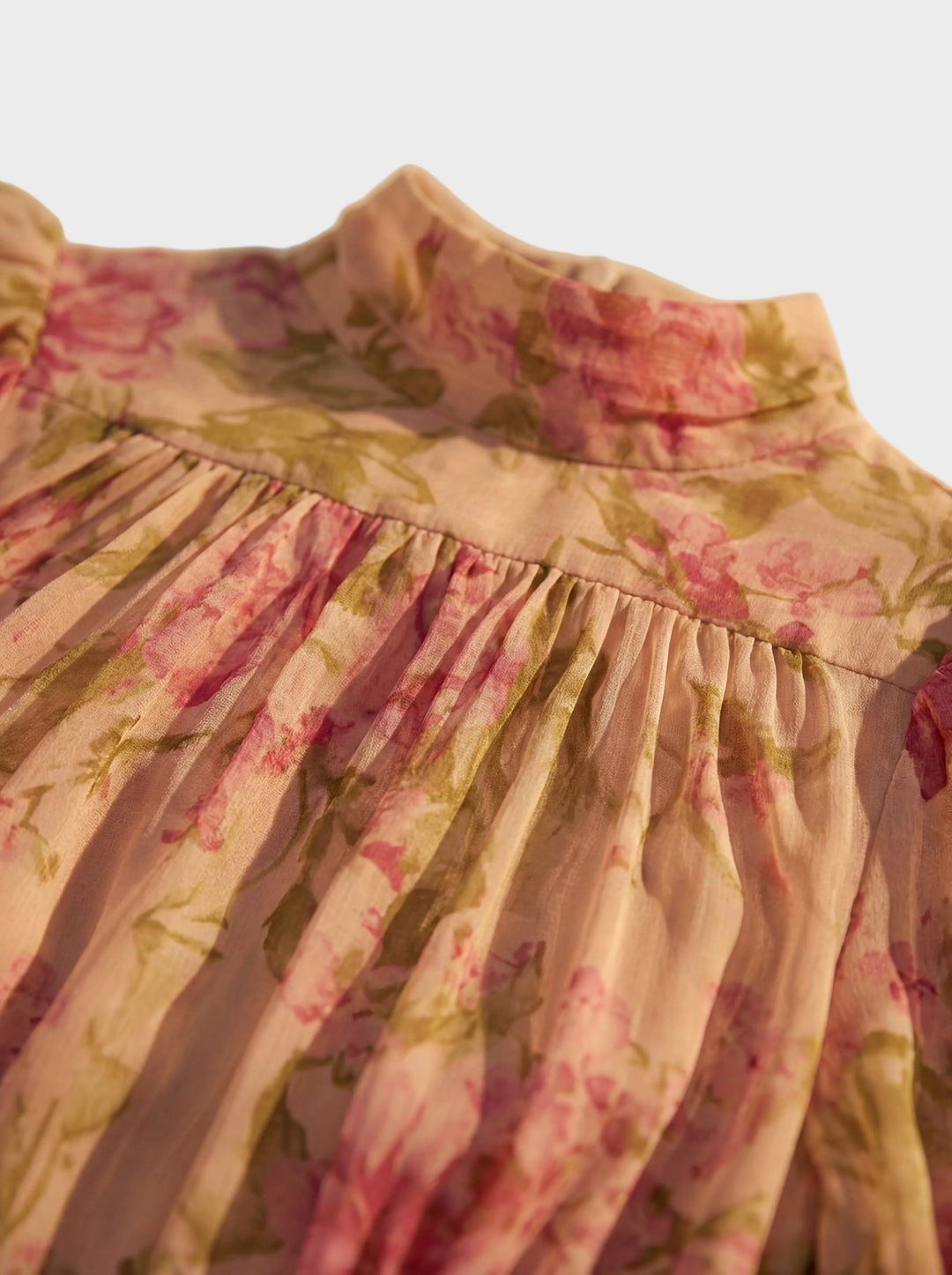 Rosario | Chiffonkleid mit Aquarell-Blumendruck