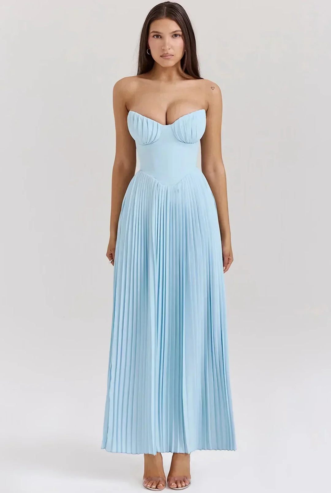 Christina | Elegantes Maxikleid mit Korsage