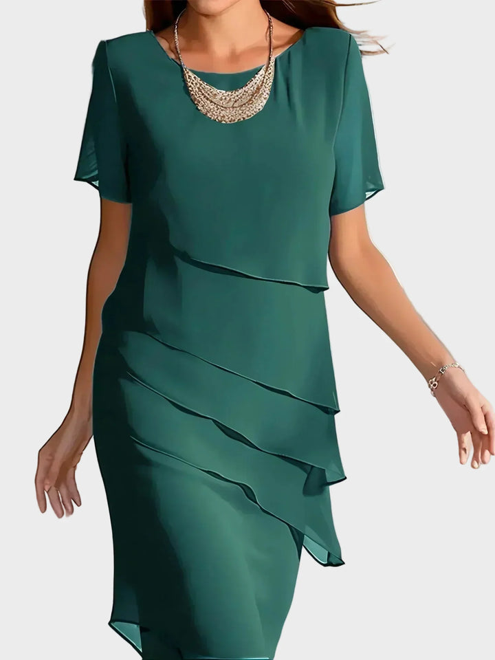 Janet | Kleid mit zarter Lagenoptik