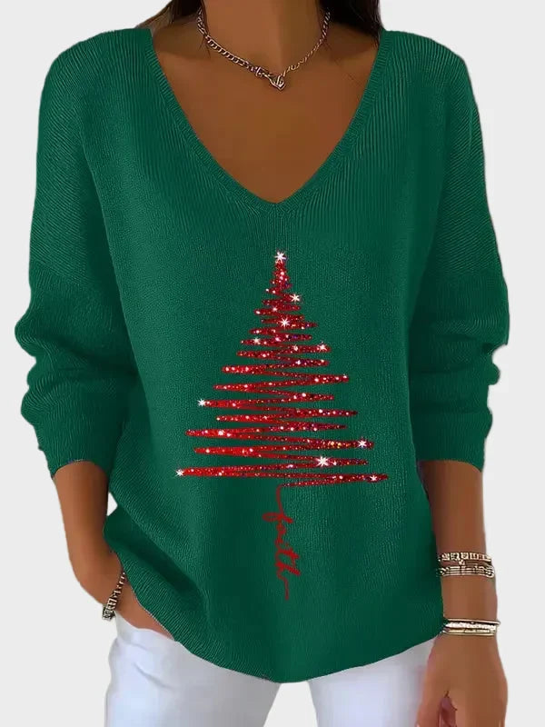 Nancy | Eleganter Weihnachtspullover
