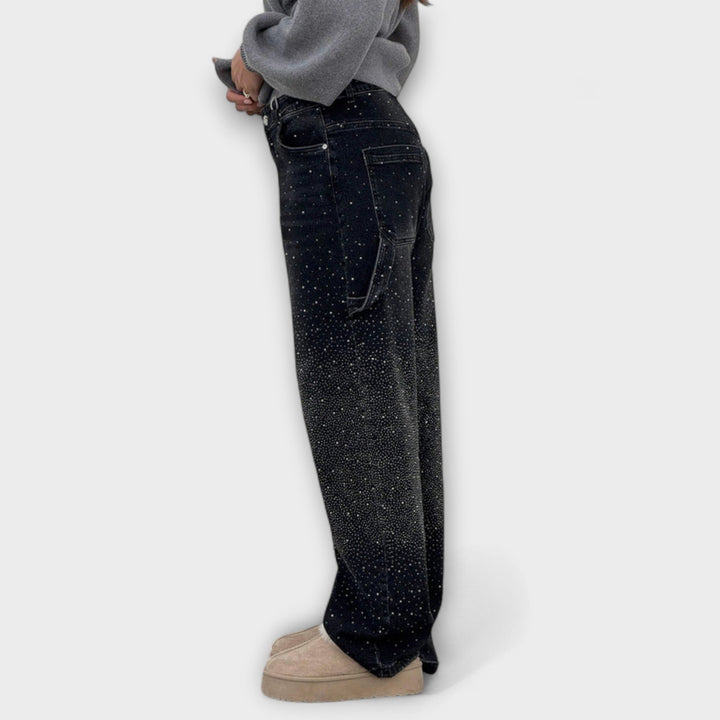 Fable - Shine Denim Jeans im Balloon Carpenter Stil