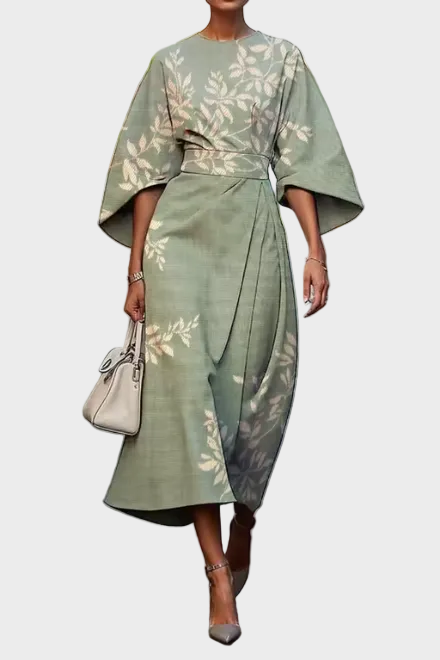 Moxlan | Luftiges Kleid mit zartem Blumendruck