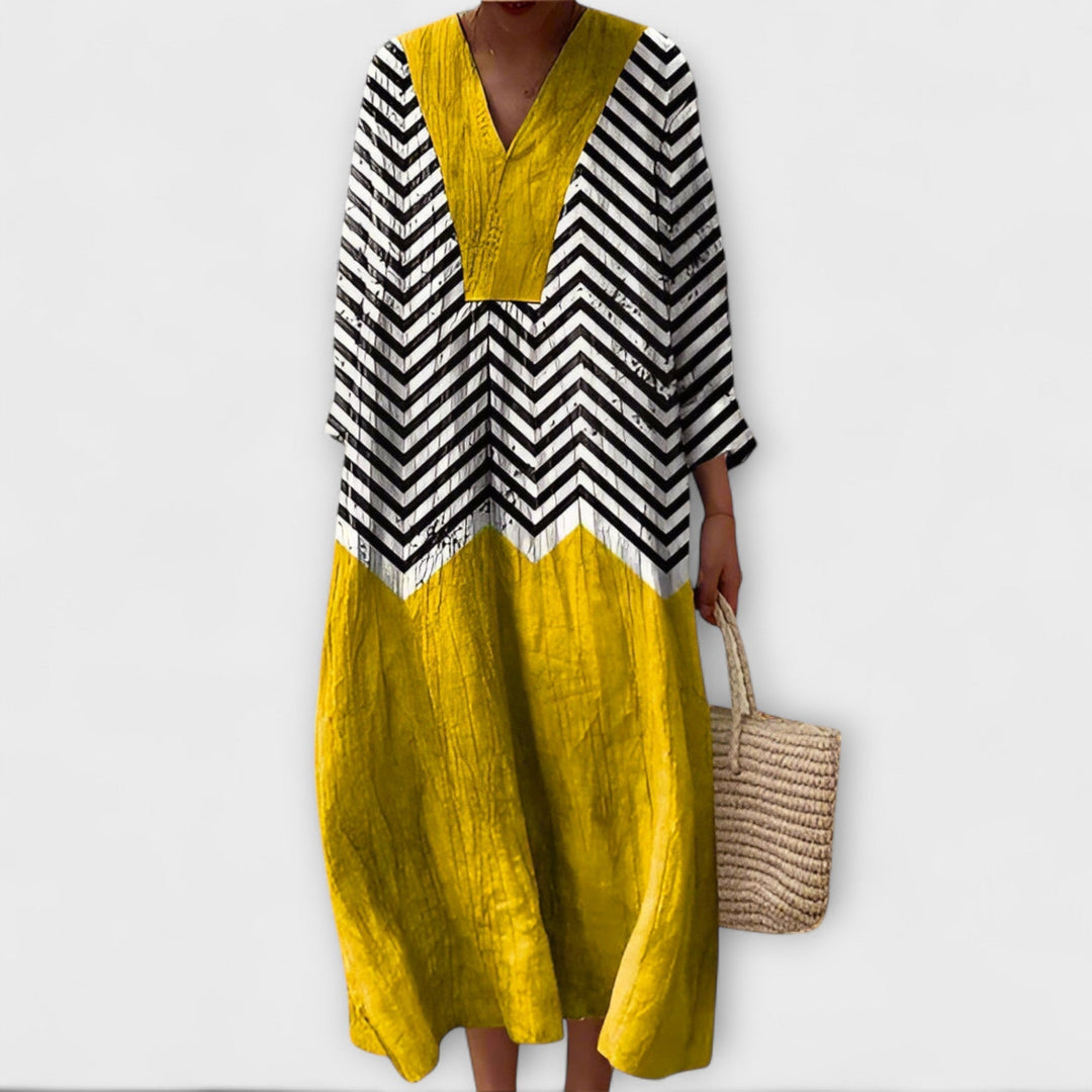Julia - Elegantes Kleid mit geometrischem Design