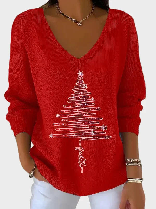 Nancy | Eleganter Weihnachtspullover
