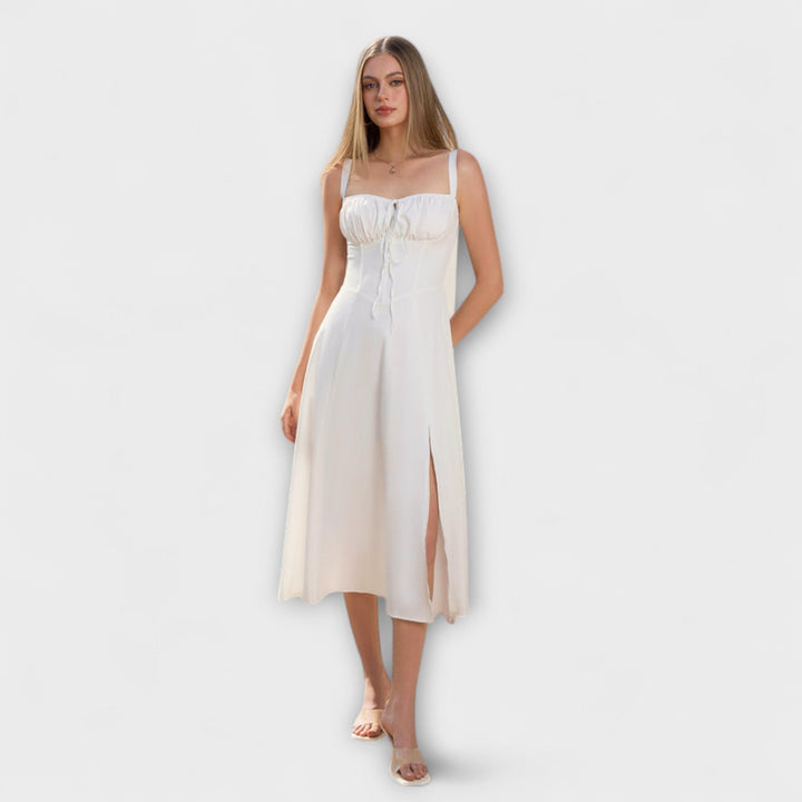 Hope - Rüschentop Kleid mit Schlitzdetail