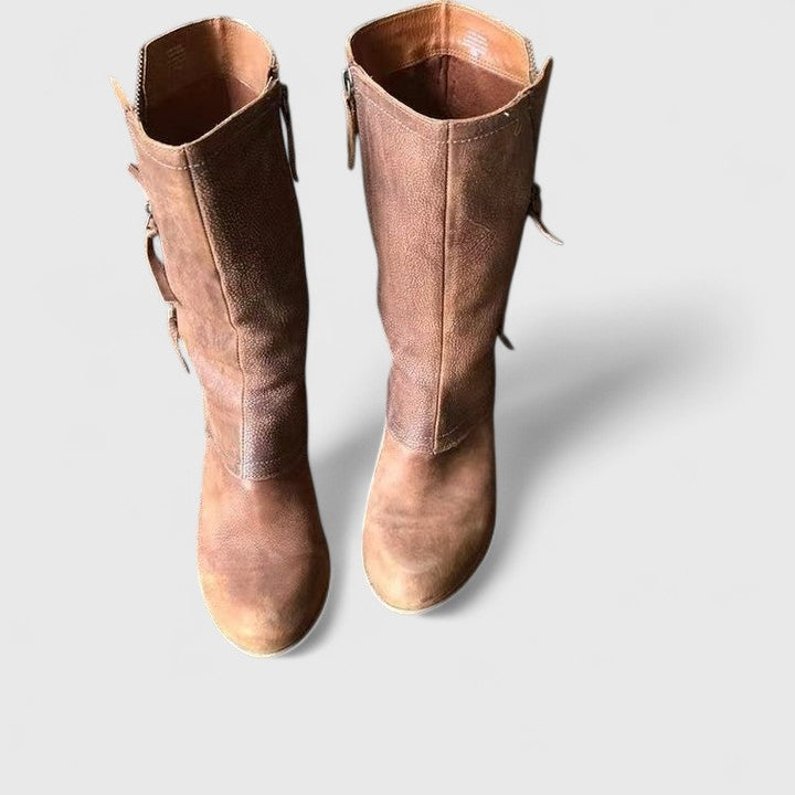 Celine | Orthopädische Wadenstiefel mit Seitenreissverschluss für ganztägigen Komfort