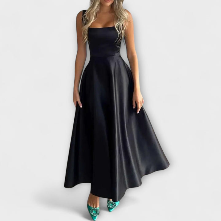 Lumea | Midikleid in A-Linie mit Karree-Ausschnitt