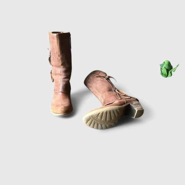 Celine | Orthopädische Wadenstiefel mit Seitenreissverschluss für ganztägigen Komfort