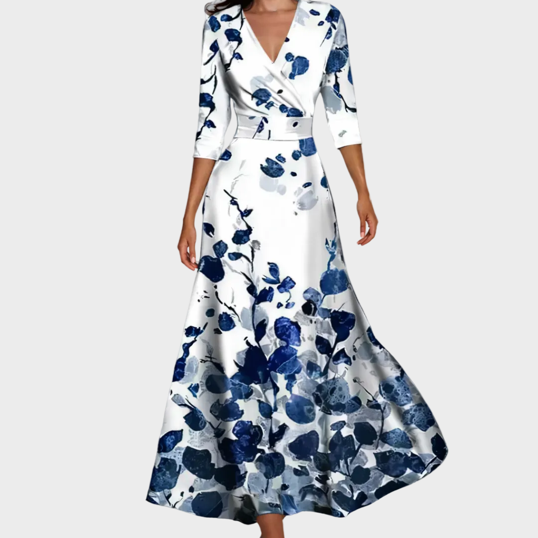 Emily | Luftiges Maxikleid mit geformtem Ausschnitt