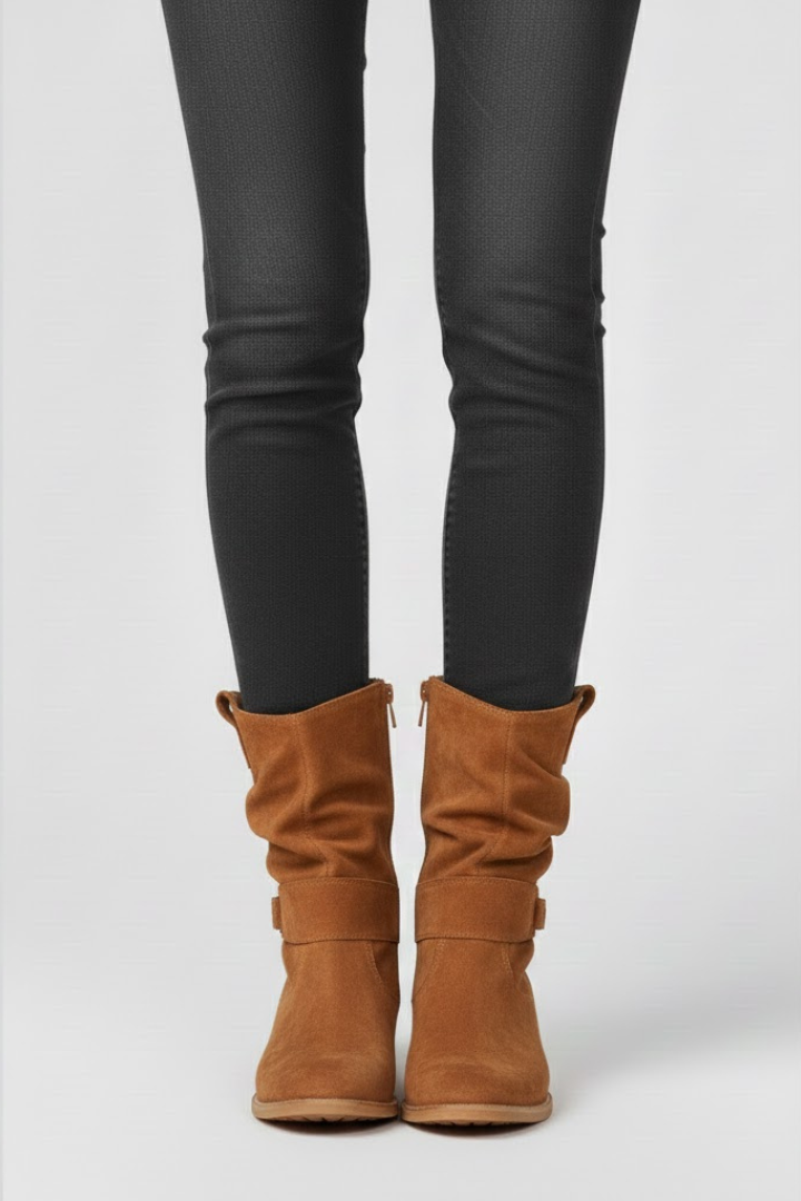 Olga | Reissverschluss-Boots mit griffiger Sohle