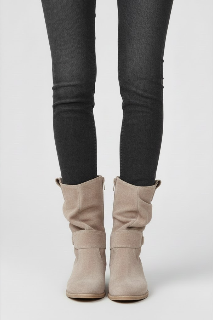 Olga | Reissverschluss-Boots mit griffiger Sohle