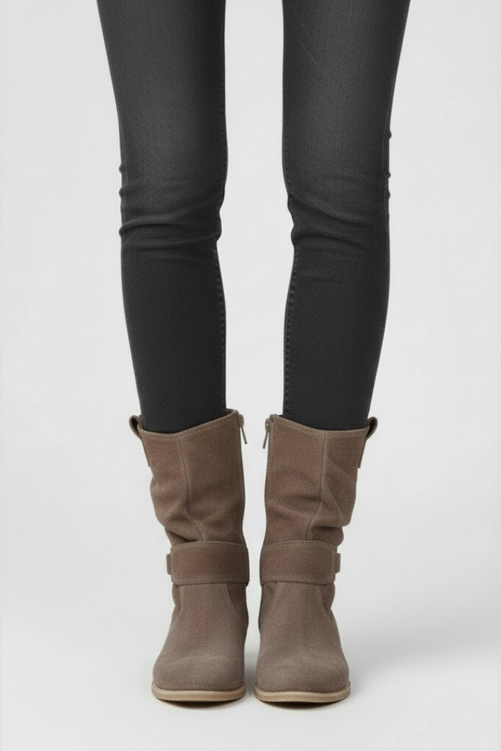 Olga | Reissverschluss-Boots mit griffiger Sohle