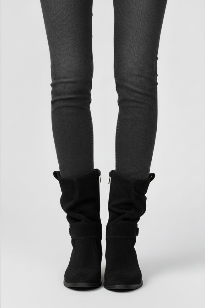 Olga | Reissverschluss-Boots mit griffiger Sohle