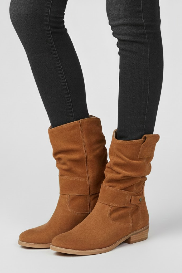 Olga | Reissverschluss-Boots mit griffiger Sohle
