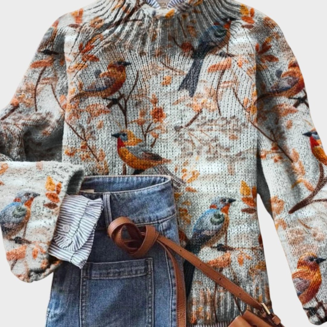 Mónica | Künstlerischer Strickpullover