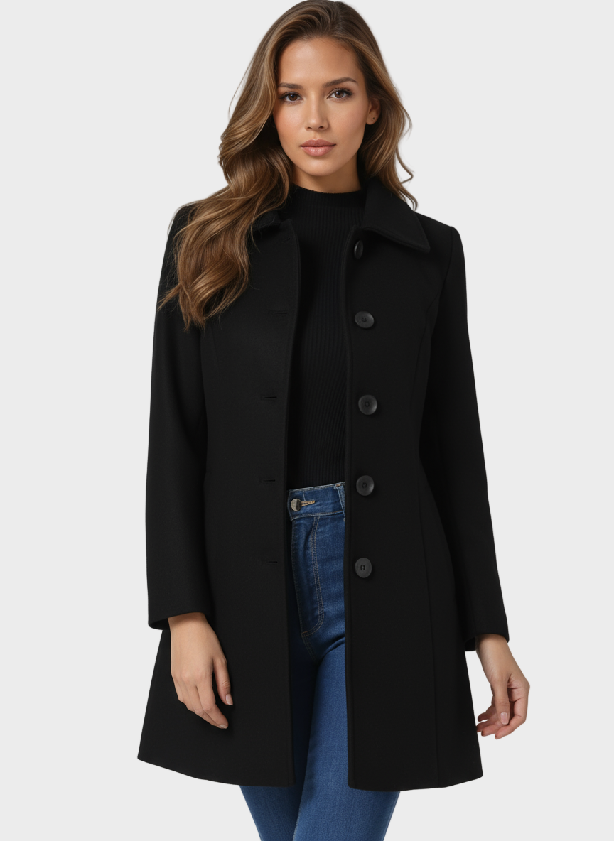 Josephine - Damen-Wintertrenchcoat mit einem Knopf