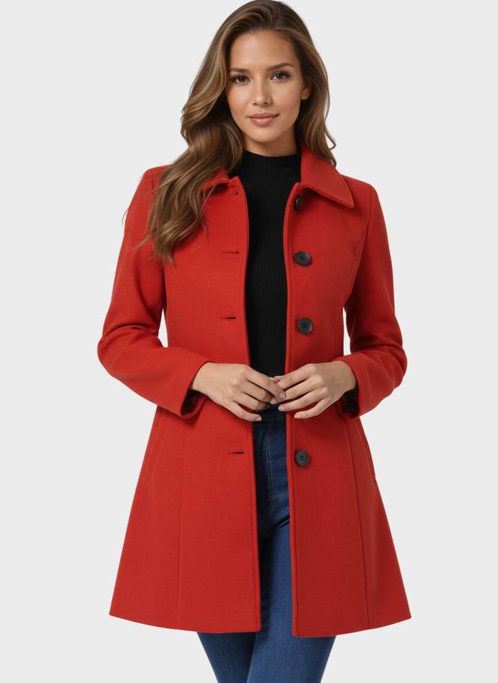 Josephine - Damen-Wintertrenchcoat mit einem Knopf