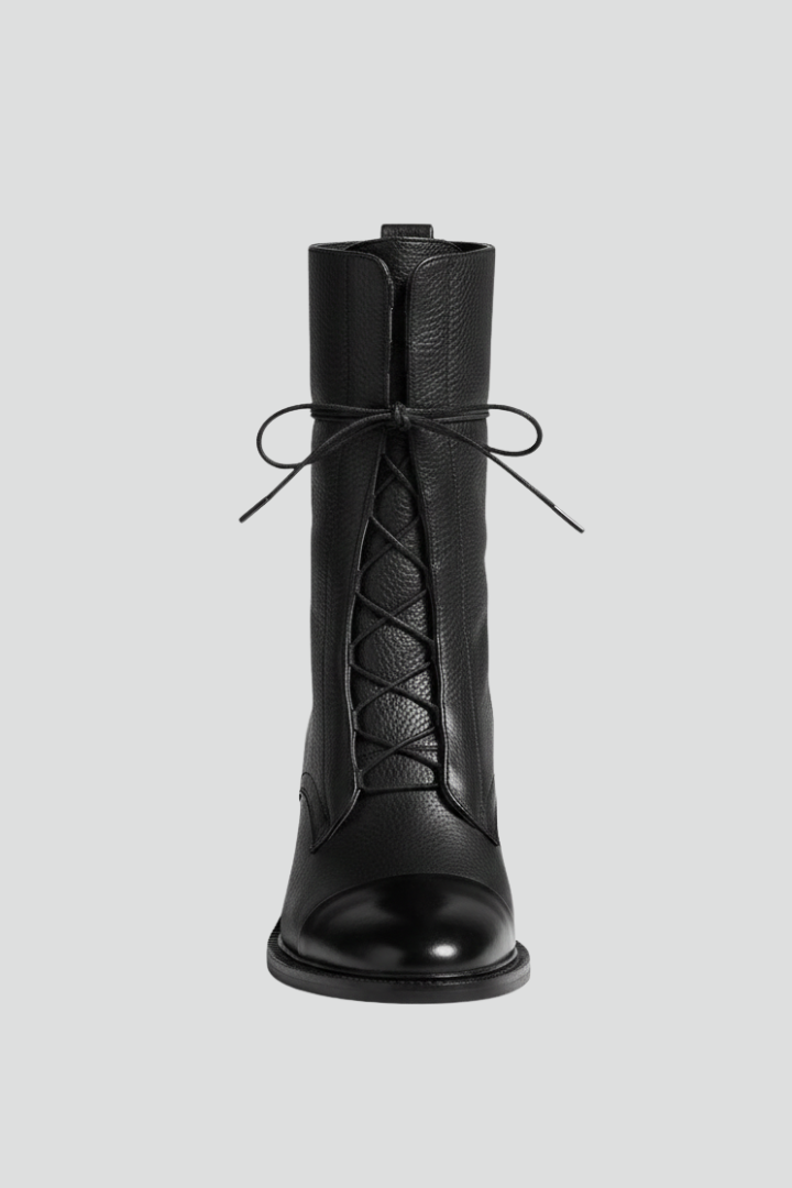 Farrah | Ankle Boots mit Schnürverschluss und Blockabsatz