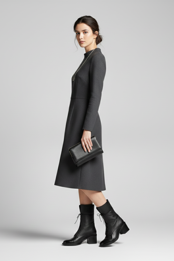 Farrah | Ankle Boots mit Schnürverschluss und Blockabsatz
