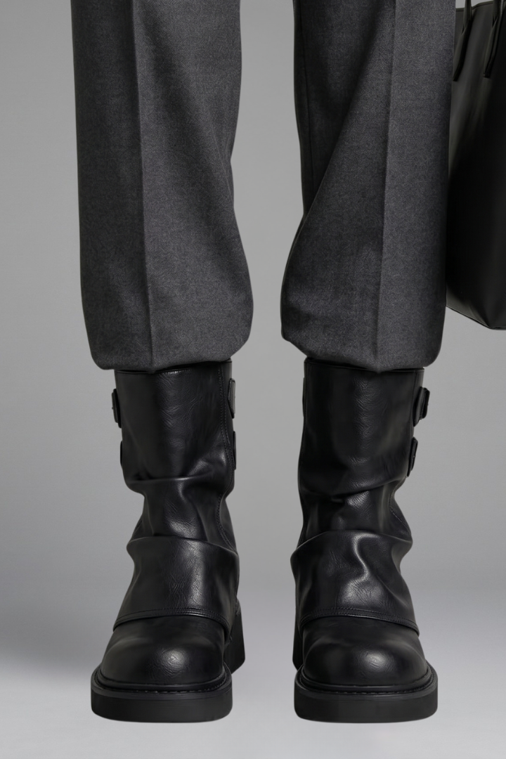Ximena | Stiefel mit seitlichen Schnallenakzenten für den Herbst