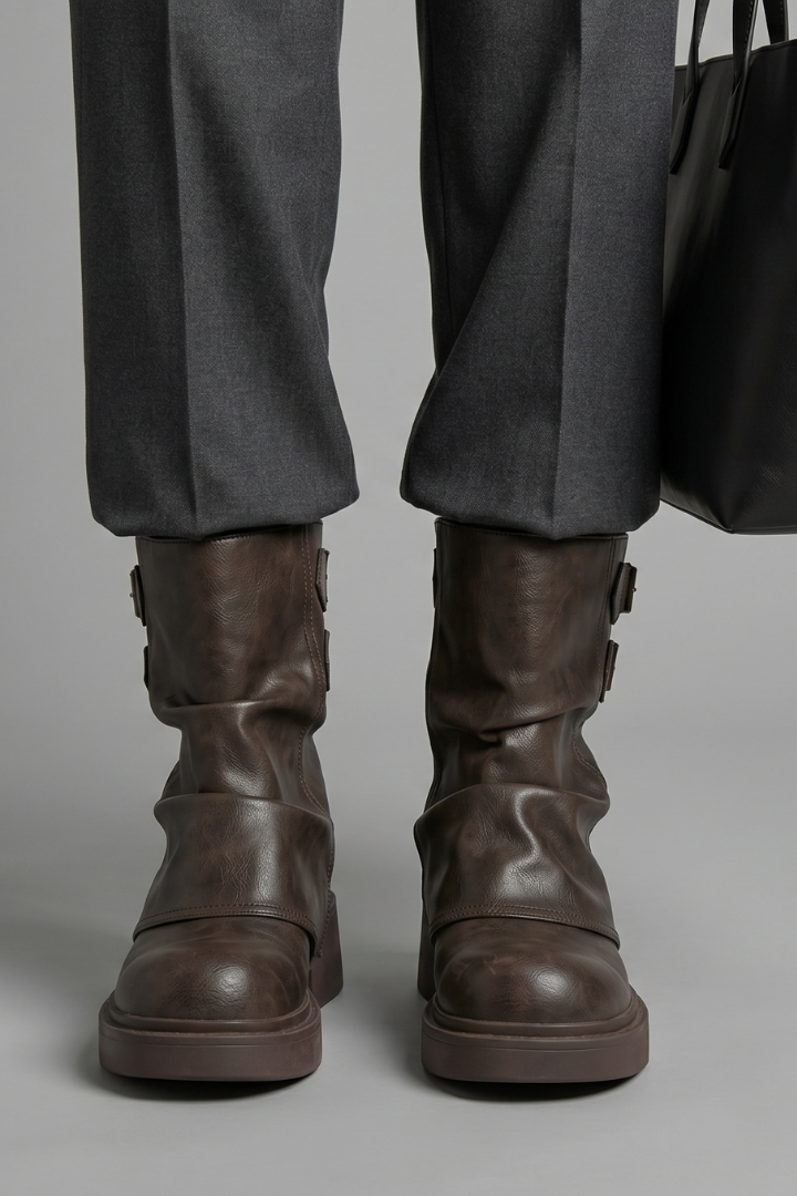 Ximena | Stiefel mit seitlichen Schnallenakzenten für den Herbst
