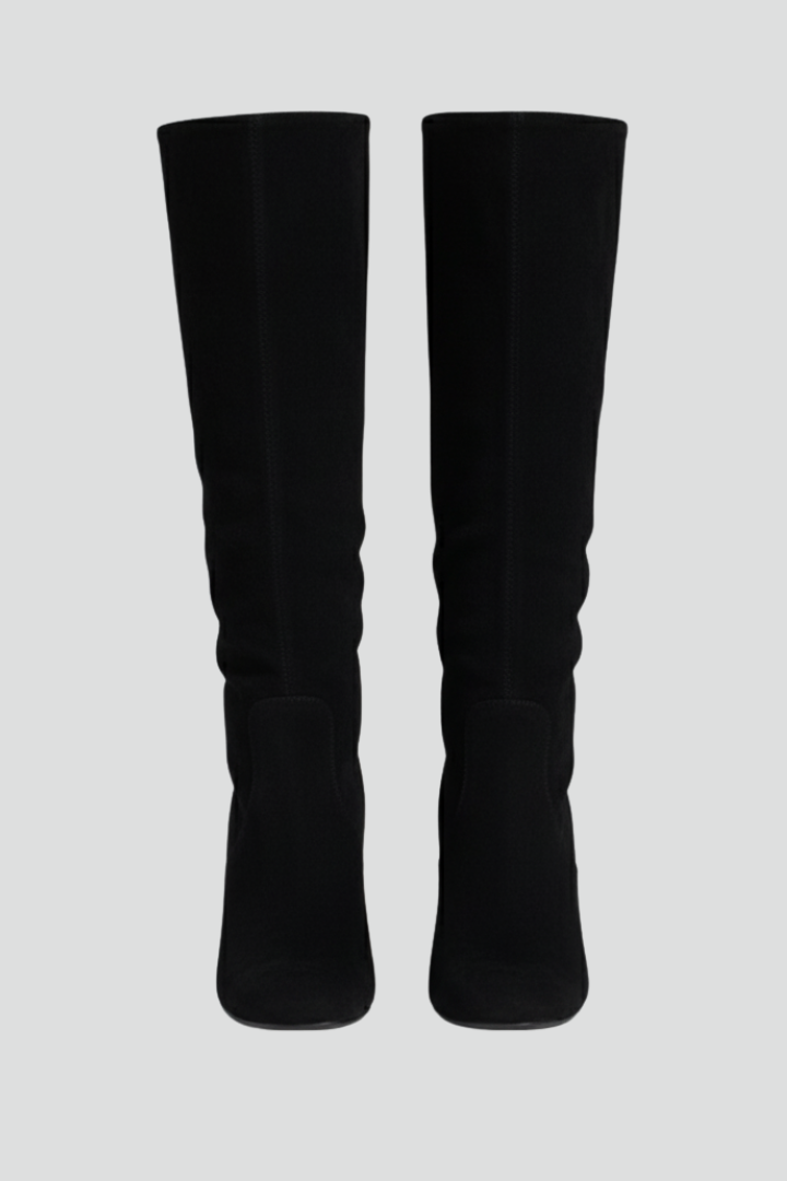 Penelope | Overknee-Stiefel mit spitzer Zehenform und Blockabsatz