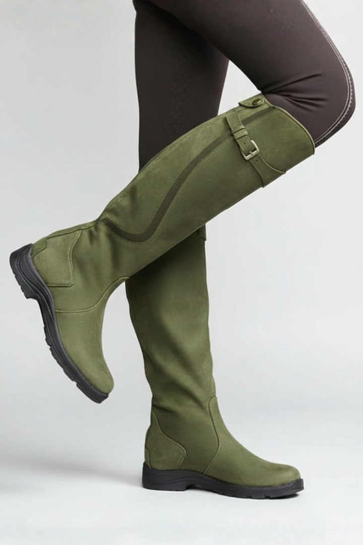 Greta | Overknee-Stiefel im Slip-on-Design mit Gummisohle